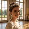 Sparkling Rhinestone Crown Headwear Adult Princess Tiara Wedding Ceremony Hair Accessories  Prom