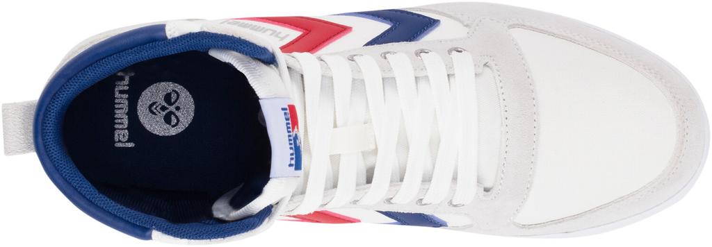 Кроссовки Hummel Slimmer Stadil High Canvas 511 белый/синий/красный/зеленый