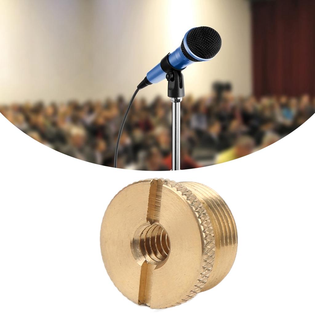 1/4 Female to 5/8 Male Screw Adapter   Anodizing Trtment Durbale Mic Thrd Adapter