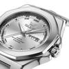 OLEVS Stylish Square Men's Business Watch Waterproof Luminous Quartz Date White Stainless Steel