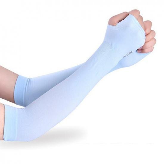 Men Women Elastic Arm Sleeves Cover UV Sun Protection Outdoor Sports Accessorie•