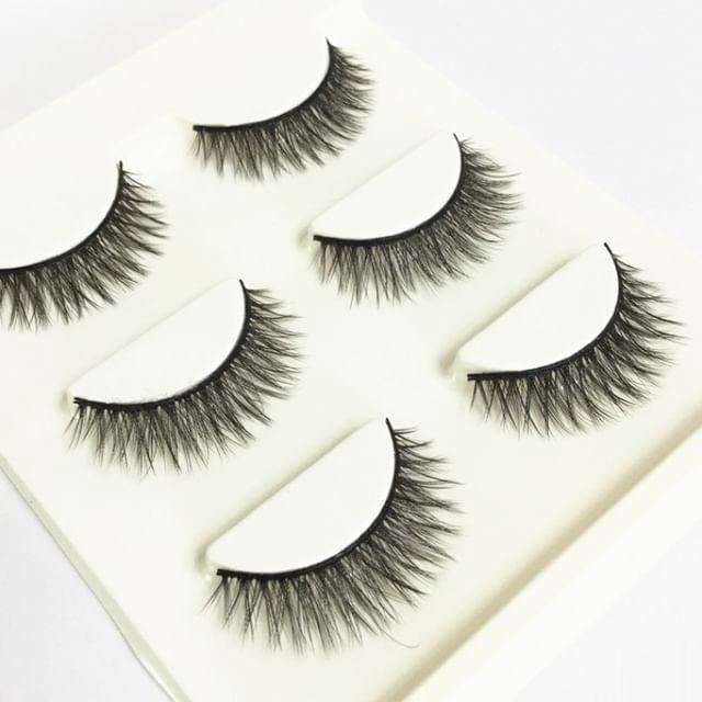 Lashie - Set of 3 Pairs: False Lashes Set Of 3 Pairs - Black - One Size