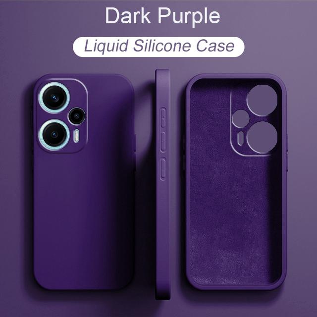 Husă din silicon lichid pentru XiaoMi POCO F5 F5 PRO F5PRO POCOF5 5G F 5 Versiune globală Carcasă de protecție pentru cameră completă, husă PĂTRATĂ din silicon