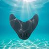 Mermaid Monofin Lightweight Fin OnePiece Swimming with Foot Pockets for Kids, Pool,