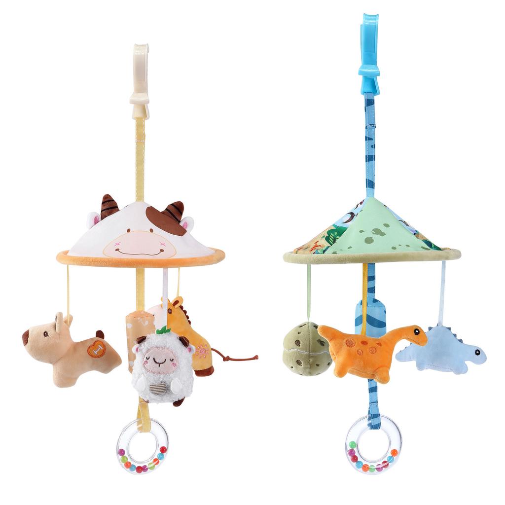 Infant Rattle Toy 0-12 Months Crib Hanging Music Box With Toy Bracket Bed Bell Car Seat Toy For Newborn Boy And Girl Gifts