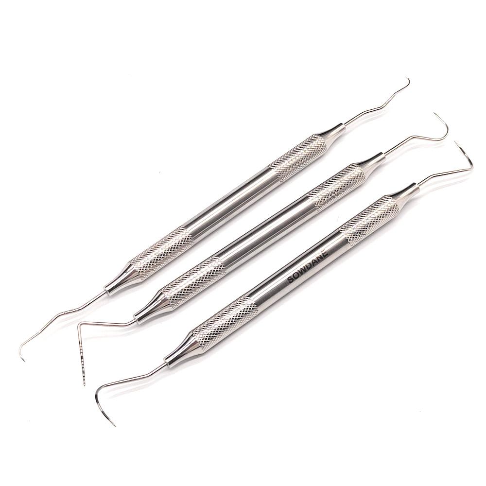 New Type Hollow Handle Dental Periodontal Probe with Scaler Explorer with Angle Dentist Endodontic Instrument Tool