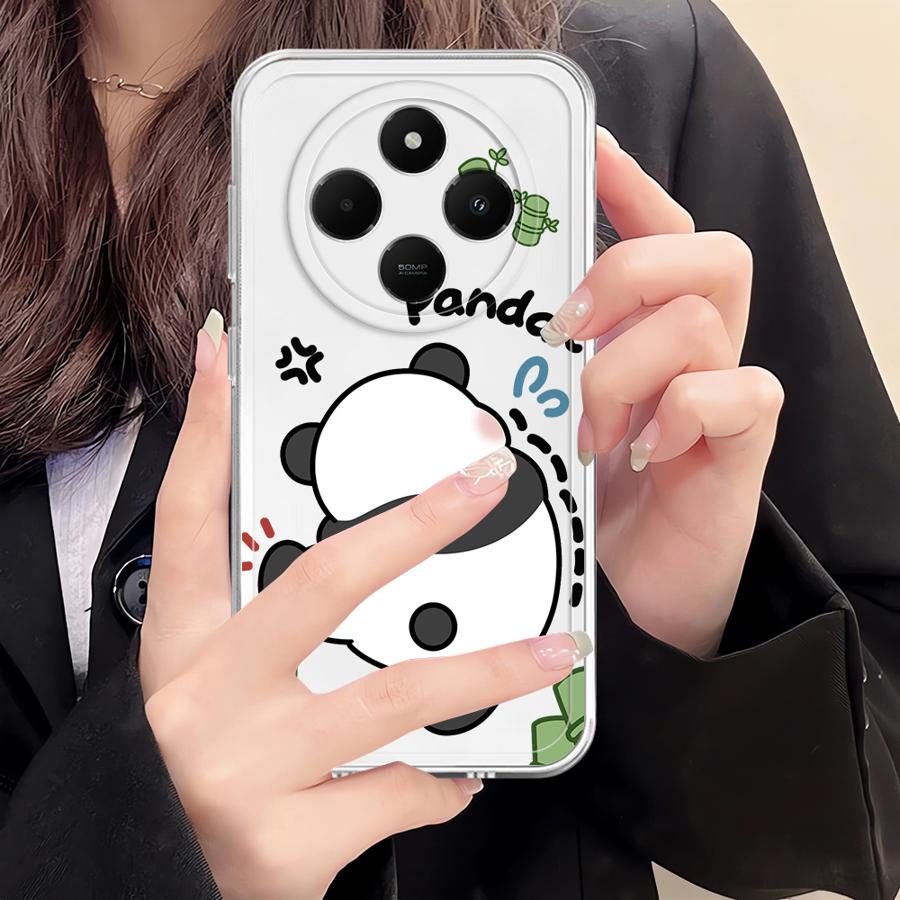 Cute Panda Funny Soft Phone Cover Case for Xiaomi Poco X3 Pro X3 NFC