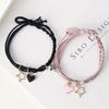 Cartoon Heart and Rabbit Butterfly Bracelet with Attracting Magnets for Women and Couples