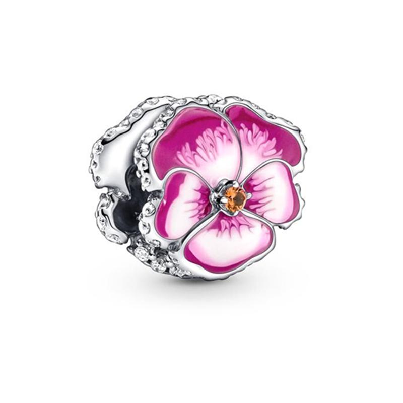 Flower Multiple Series Charm Bead Pendant Applicable To Original Europeancopper Jewelry &Diy Making Fine Gift