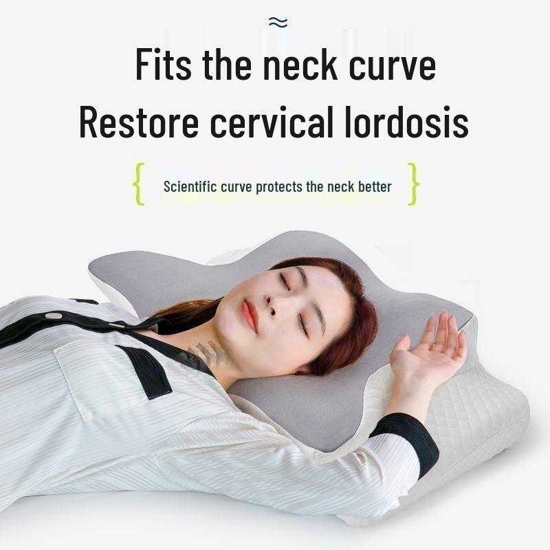 Ergonomic Memory Foam Butterfly Cervical Pillow for Side Sleepers