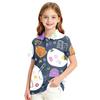 Girls' School Uniform Printed T-Shirt for Back To School Casual Wear