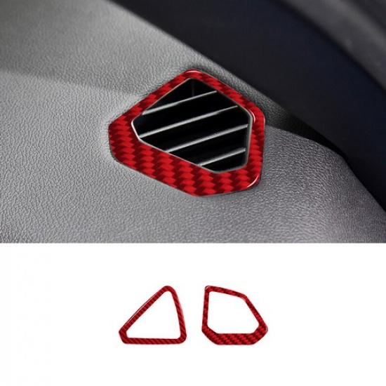 Red Carbon Fiber Car Front Dashboard AC Vent Cover For BMW Z4 G29 - LHD