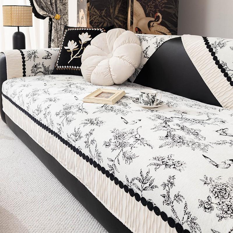 Light French Sofa Cushion, Universal Chenille  New High-End Non-Slip Leather Seat Cushion Cover Cover Cloth