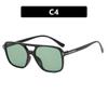 Vintage Oversized Sunglasses Fashion Men Women Square Shades Eyewear Trendy Ins Popular Brand Design UV400 Sun Glasses