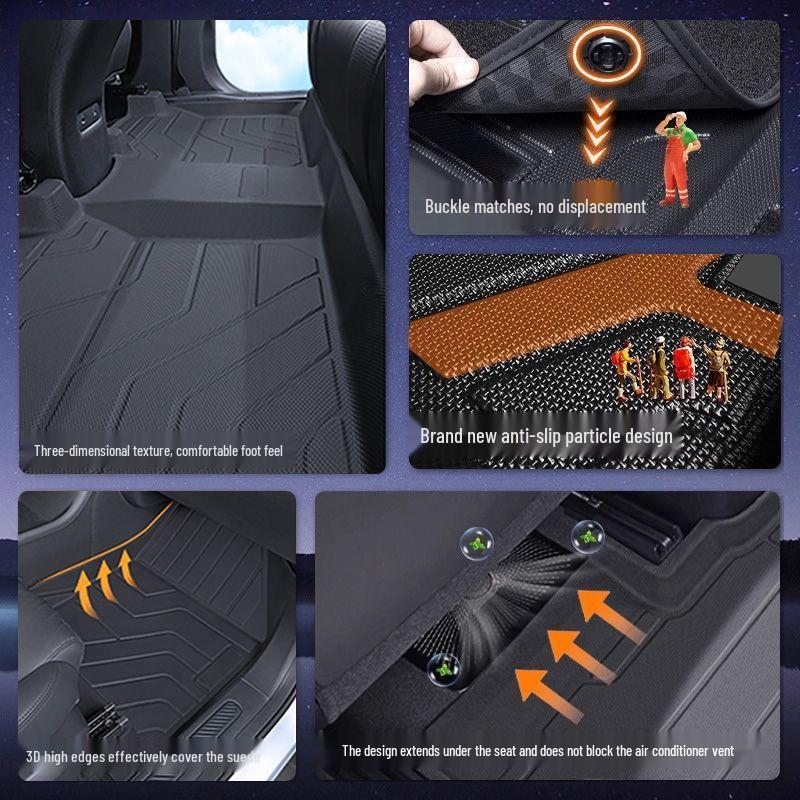 26 New GAC AION UT TPE Full Coverage Waterproof Floor Mats for Driver's Side Carpet and Trunk
