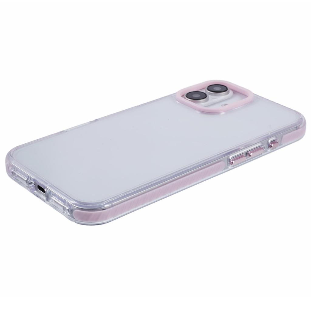 For iPhone 16 Clear Case TPU+PC Shockproof Phone Back Cover