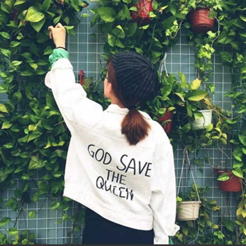 

Яркая женская джинсовая куртка в корейском стиле, короткая, свободного кроя, с длинными рукавами, идеально подходит для весны и осени. 2XL