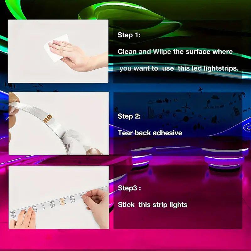 RGB 5050 LED Strip Light Remote App Control TV Led Backlight Flexible Ribbon Tape USB 5V Led Light for PC Gaming Room Decoration