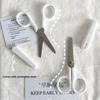 Safety Mini Cartoon Round Head Safety Hand-cut Scissors with Protective Cover Paper Cutters School Stationery for Handmade Paper