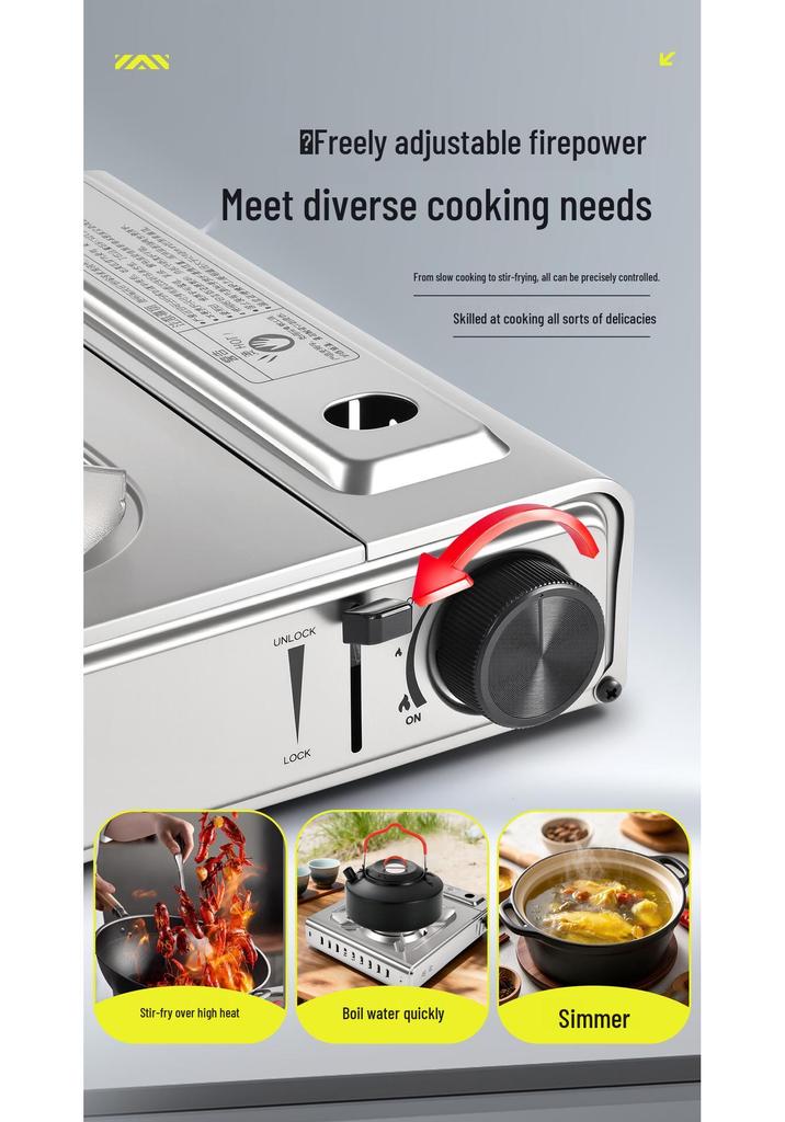 Infrared Portable Gas Stove: Outdoor Camping Picnic Equipment Set