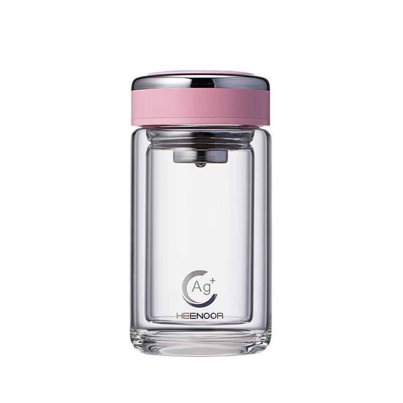 Heenoor Antibacterial Double-Layer Glass Cup