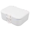 Dentures Storage Box Deep Cleansing Brush Denture Retainer Case with Mirror Unslotted Type