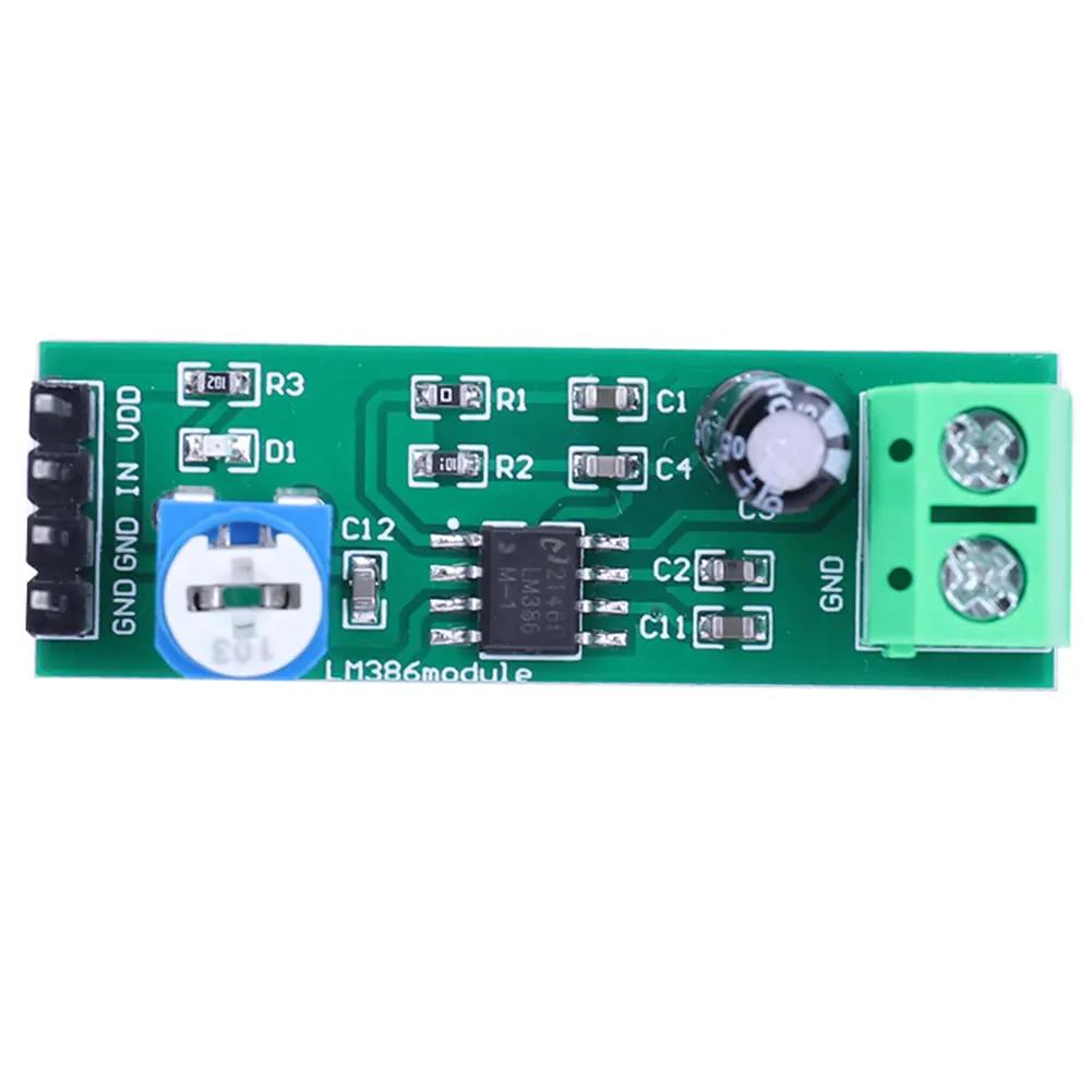 1-20PCS LM386 Digital Mono Amplifier Module 200 Times Gain Mono Voice Amplifier Module 5V-12V Input 10K Adjustable Board