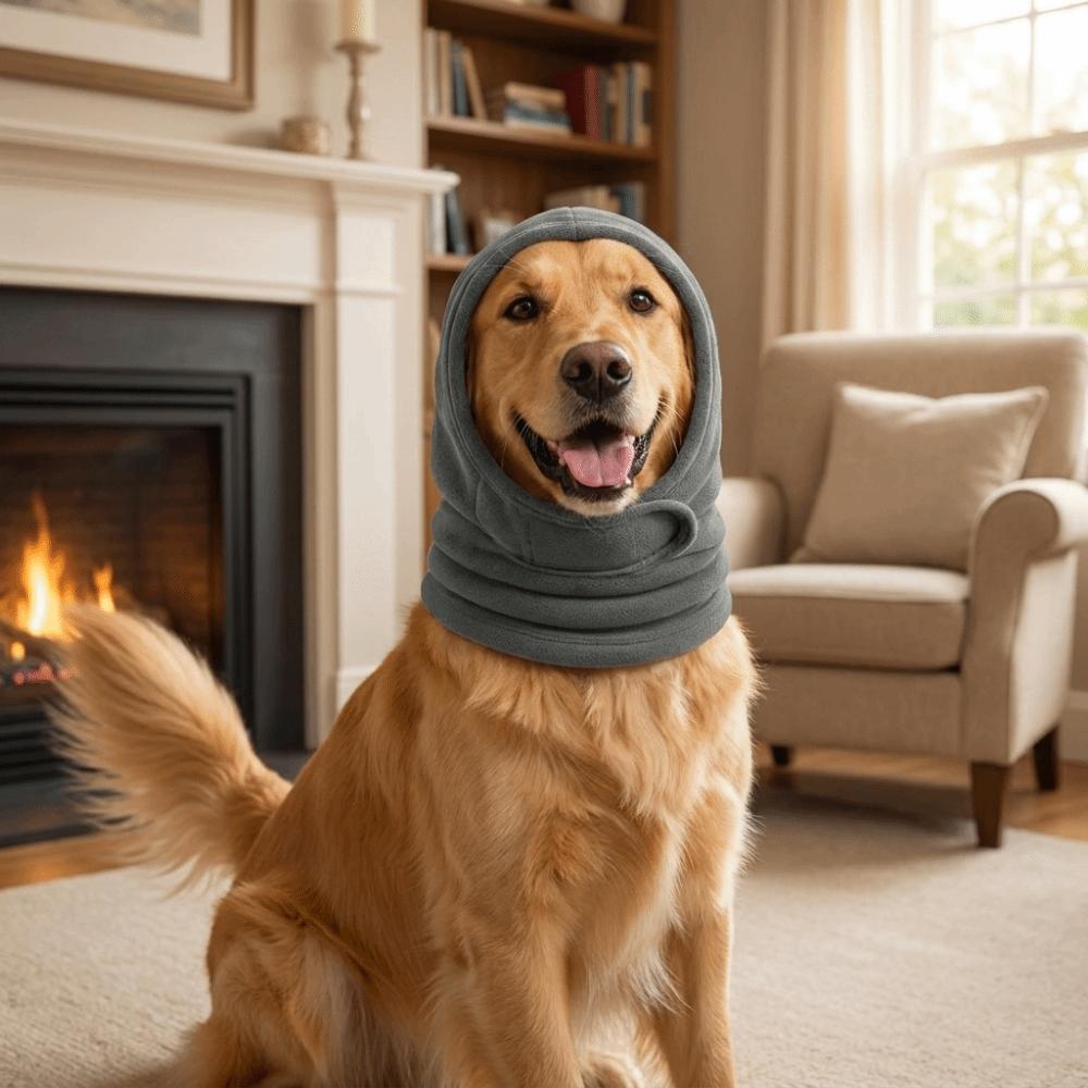 Breathable Dog Soothing Headgear Noise Reduction Dog Ear Cover Pet Calming Hood Sleep Use
