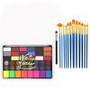 42 Colors Face Painting Kit for Kids Halloween Party Makeup Pallet Body Paint Set for Cosplay Clown Birthday Show