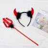 Princess Halloween Lace Devil Costume Headband With Horns For Cosplay And Party