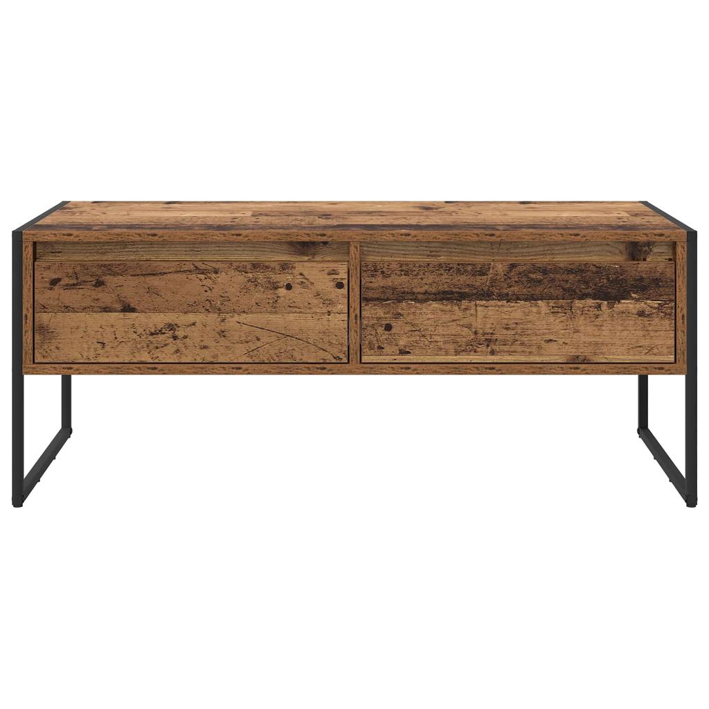 Coffee Table Reclaimed Wood Look 100 x 46 x 40 cm Wood Based Material