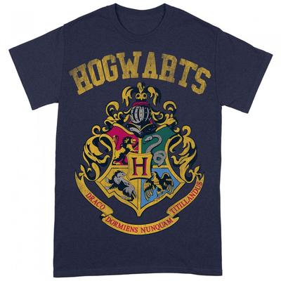 HARRY POTTER Unisex-Erwachsene Hogwarts Wappen T-Shirt