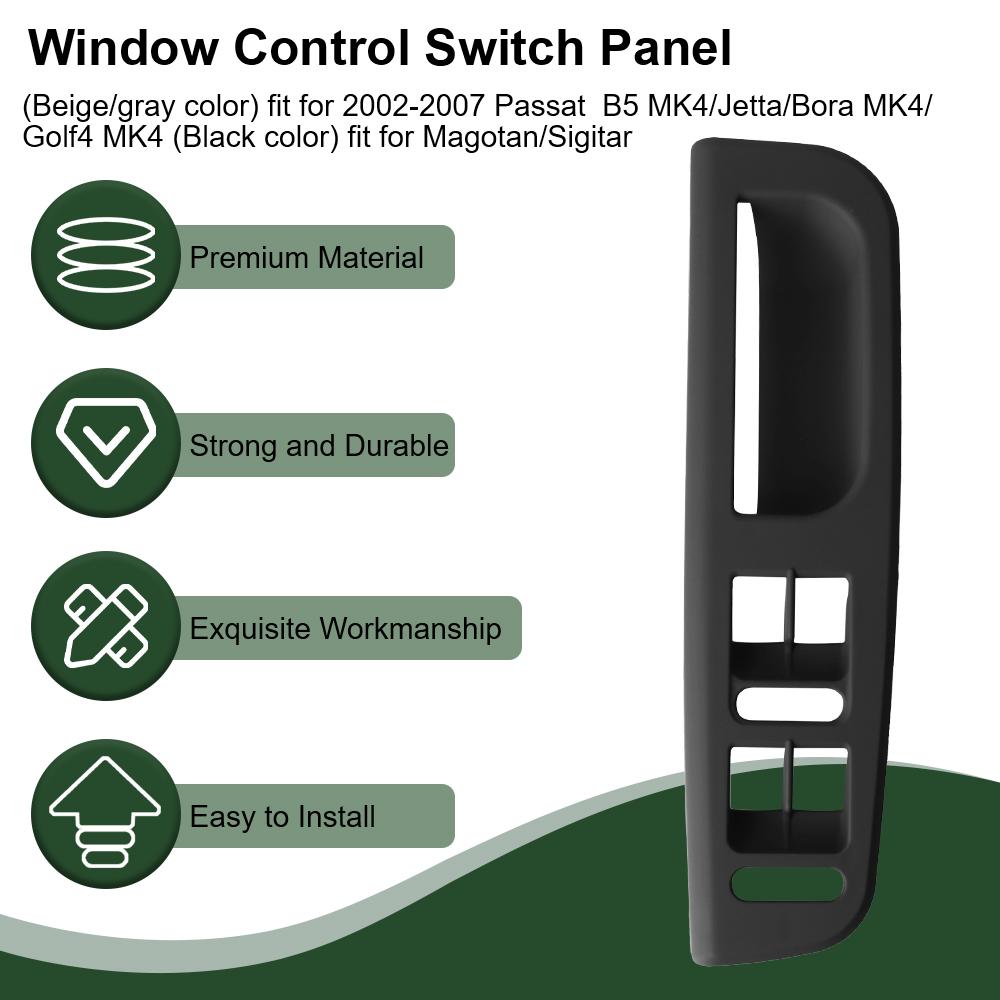 Automobile Parts 1Pcs Armrest Switch Control Panel Bezel Auto Window Control Switch Panal Car Door Handle Driver Side