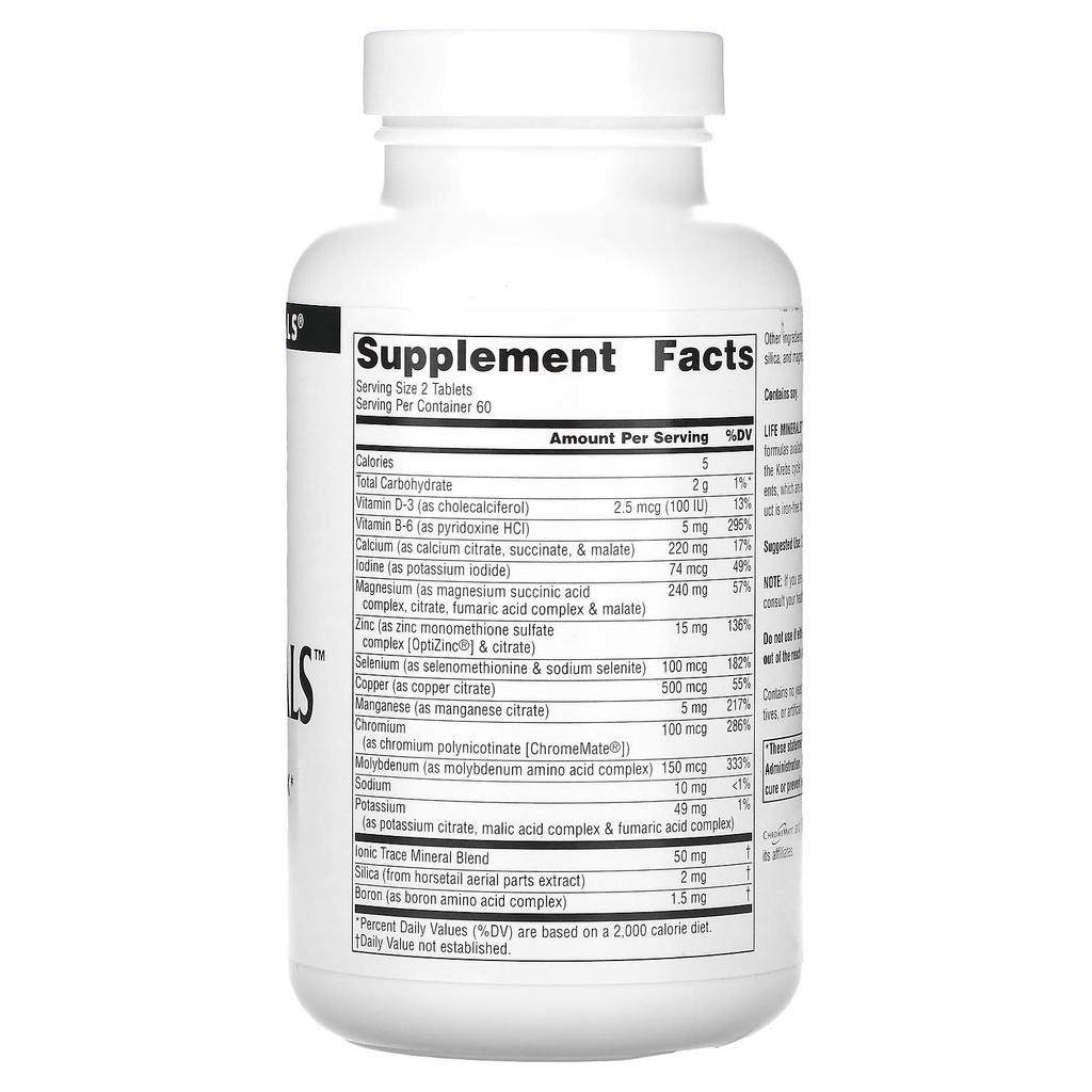 Life Minerals, Iron Free, 120 Tablets