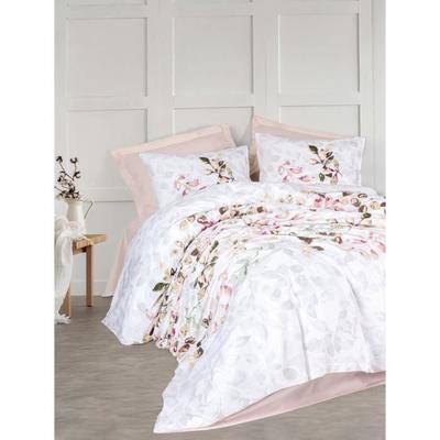 Bed Linen Set - 1 Duvet Cover 220 X 240 Cm + 2 Pillowcases 60 X 60 Cm - 100% Reinforced Cotton - Beige