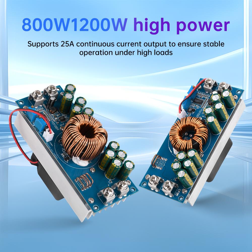 DC Adjustable Buck Power Module DC15V-90V To DC 2.5V-72V 800W/1200W High Power 28A/50A Constant Current Power Boost Module