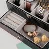 Delesys Multi-Purpose Home Storage Box Small Objects Organizer Box Watch Storage Case Leather Gift Box Glasses Storage Box
