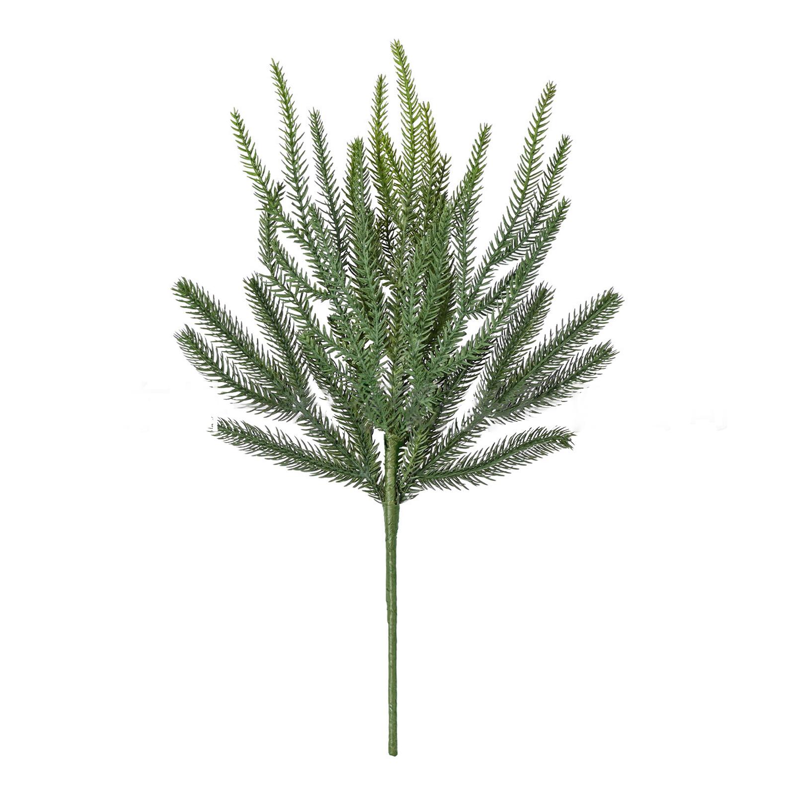 Christmas Norfolk Pine Branches 18 Inch Xmas Branches Greenery Ceder Pine Stems For Xmas Indoor Outdoor Home Decor branches [45cm](70g) #1