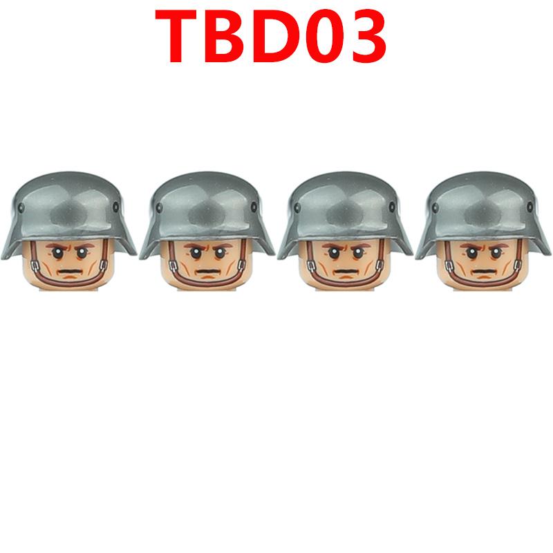 WW2 Military German Soldiers Figures Building Blocks Army Infantry Warrior Gunner Armour Cannon Weapons Bricks Toys For Kids