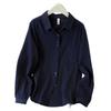 Chemise à manches longues en fil de coton double épaisseur printemps et été nouvelle littéraire et décontractée respirante ample simple polyvalente chemise veste
