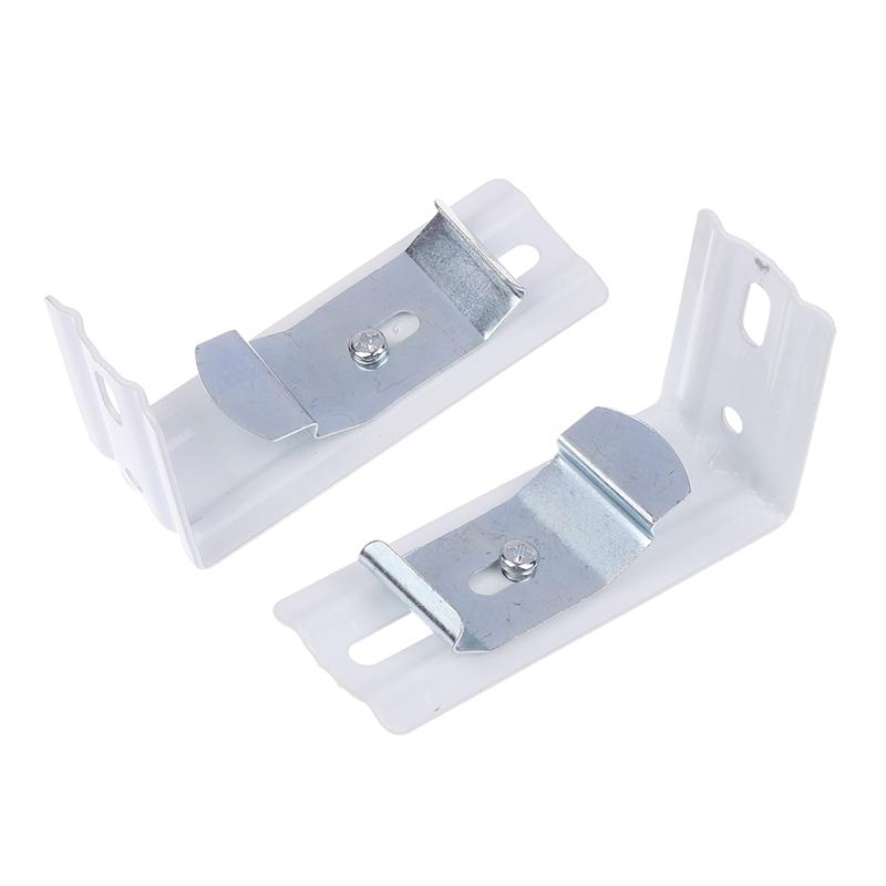 New 1/2Pcs 3Inch Vertical Blind Bracket Clips Metal Roller Shutter Pull Curtain Fixing Mounting Holder Accessories
