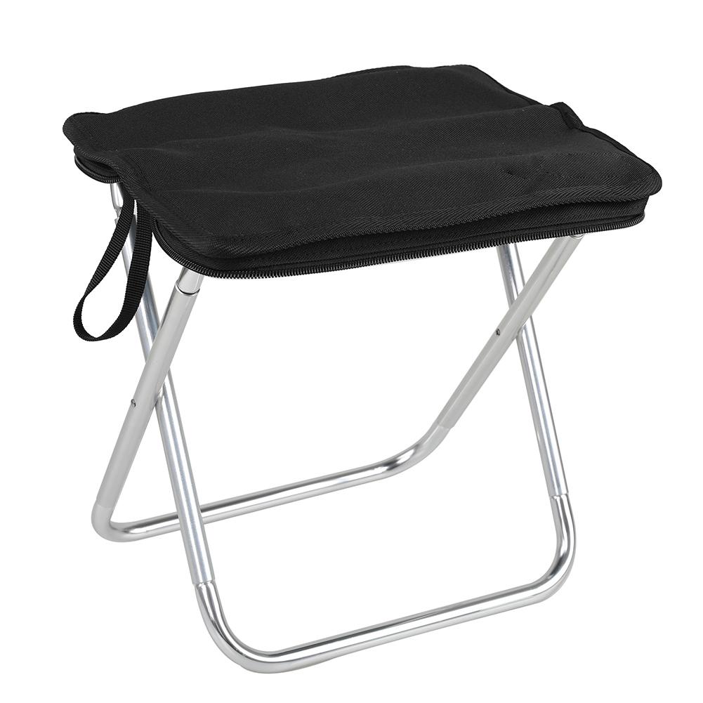Folding Stool Outdoor Camping Chair Portable Ultralight Stainless Steel Handbag Pocket Little Mazar For Nature Hike Fishing Tourist