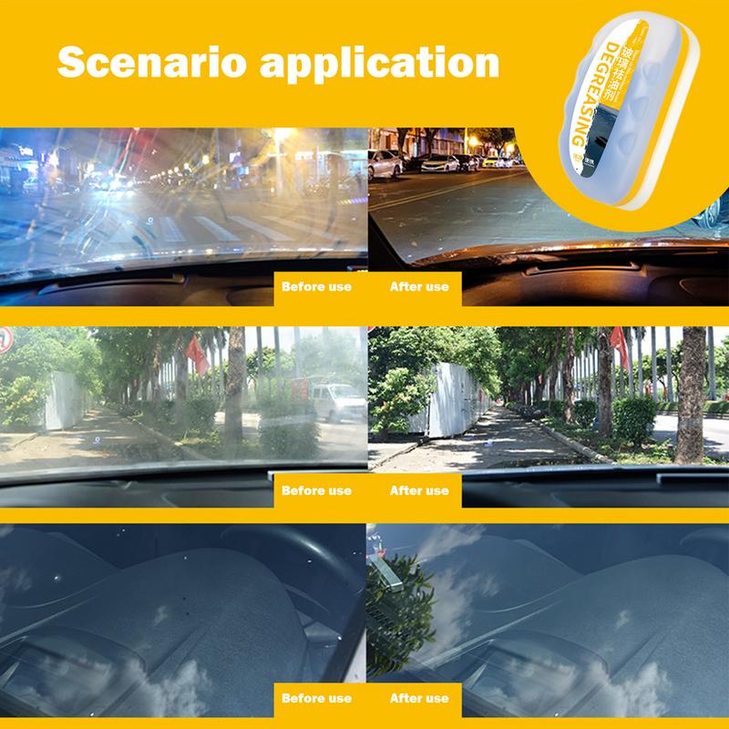 Escova antiembaçante à prova de chuva para vidros, 30ml, removedor de película de óleo do para-brisa, ferramenta de limpeza de vidros automotivos, acessórios para lavagem de carros.
