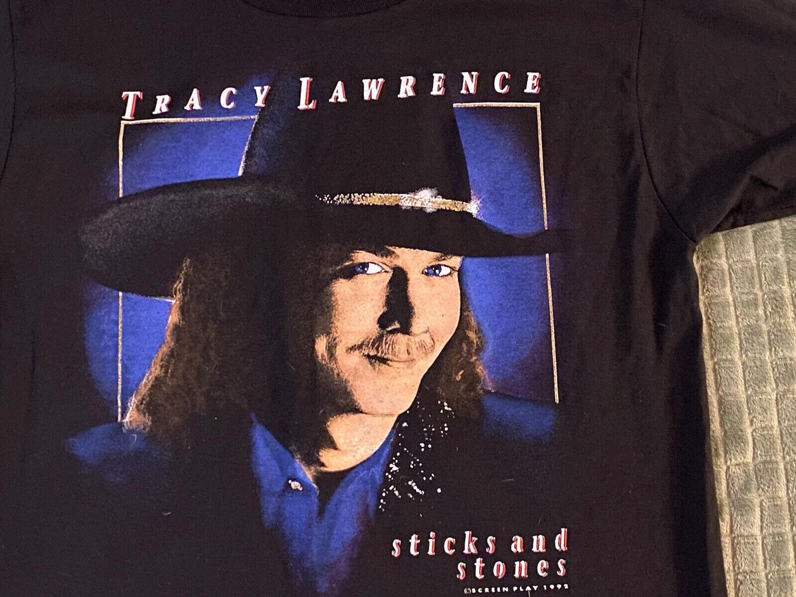 Tracy Lawrence Vintage Sticks And Stones 1992 Shirt Black Unisex S-5XL EM0610 M