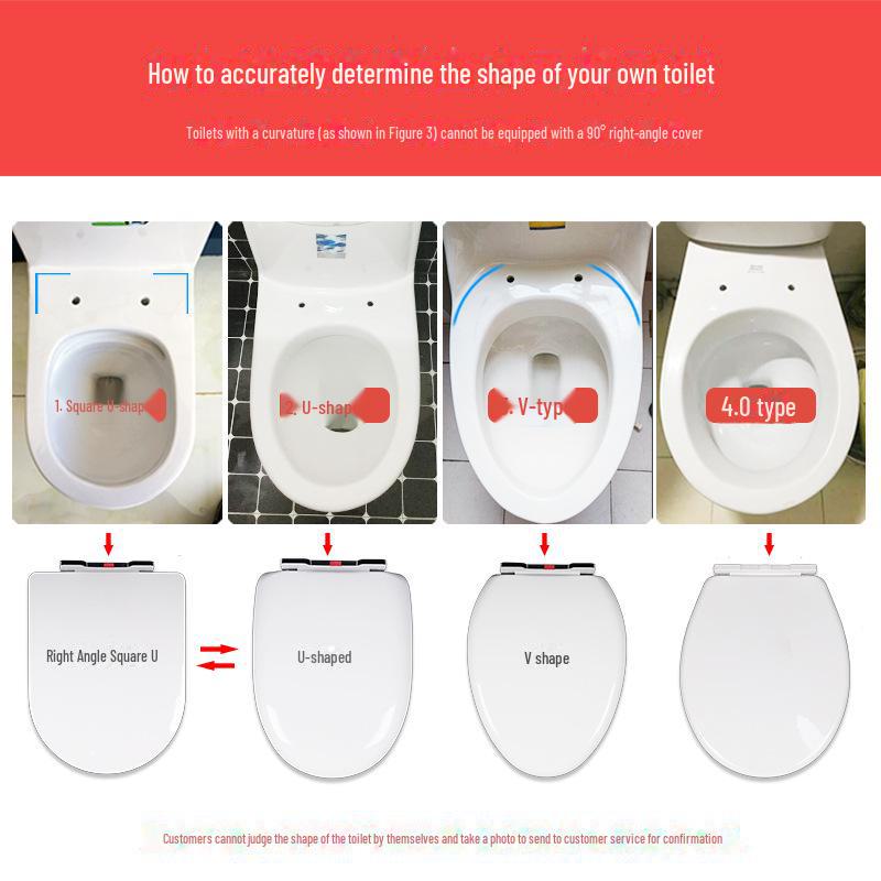 Pogrubiona Wolnoopadająca Pokrywa Siedziska Toaletowego UVO do Gospodarstwa Domowego