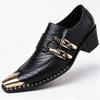 Men's Glossy Patchwork Leather Lace-up Formal Shoes, Sizes 39-48, Ready To Ship with Quick Turnaround