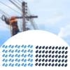 50Pcs Electric Fence Insulator Gardening Supplies Withstand Tension Easily Install Weather Resistant Post Ends Termine Fitting
