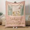 1pc, Duffy (11) Cozy Flannel Throw Blanket, Perfect Gift for Bedroom, Living Room, Travel, Camping, Car, Beach, Office Naps, Ideal Sofa Blanket, Outdo