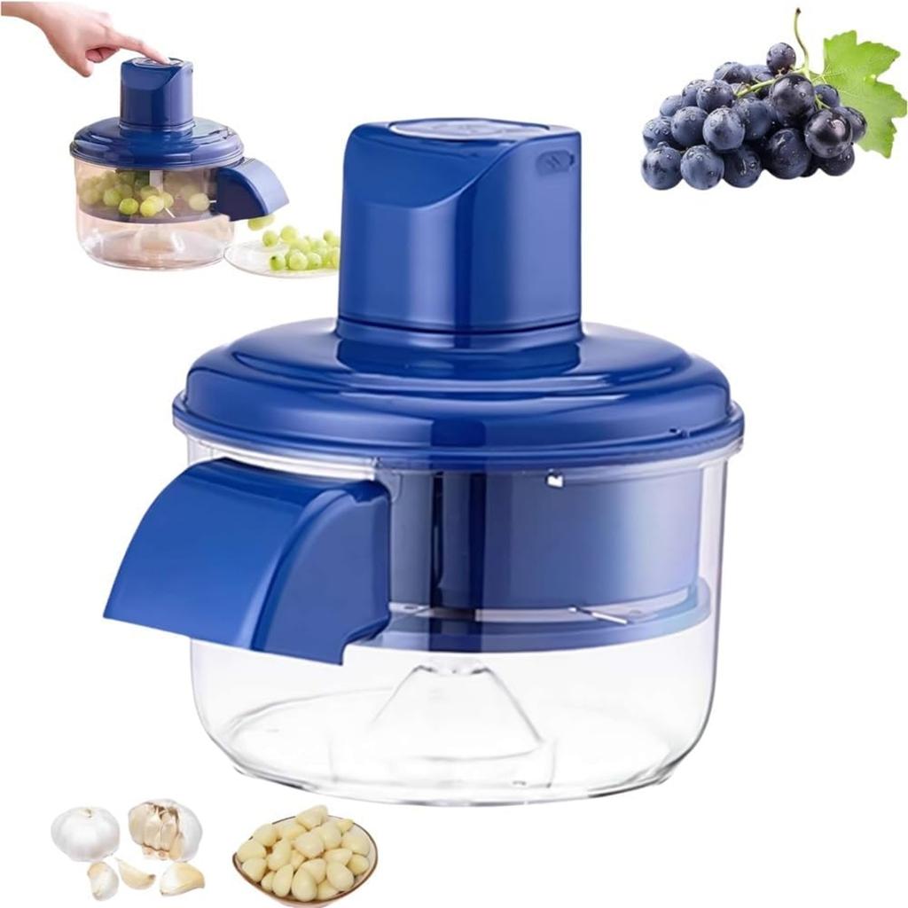 New Electric Grape Peeling Machine, Automatic Small Fruit Garlic Peeler Machine Tomato Garlics Peeler Skin Remover Tool Rechargeable