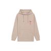 Li Ning Sports Lifestyle Series Trendy Sports Logo Text Pattern Embroidered Pullover Hoodie Unisex hoodies Beige AWDS369-3